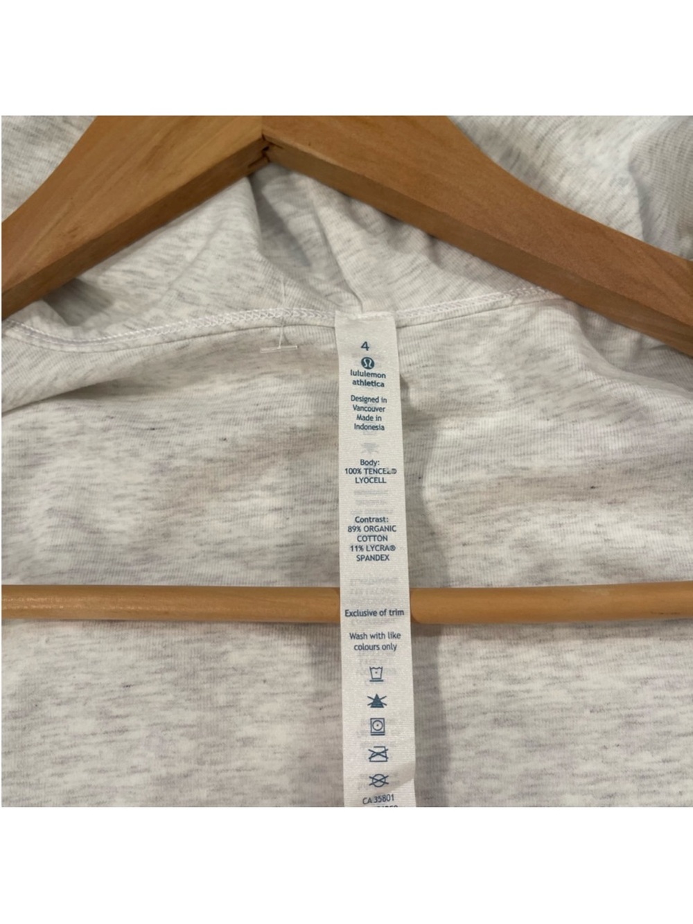 Lululemon Blissed Out Wrap Cardigan White / Heathered White size 4 - Picture 12 of 16